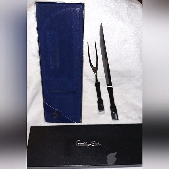 Towle Stainless Steel Carving Utensils (Fork & Knife) Vintage 2 Piece Set - Picture 9 of 16